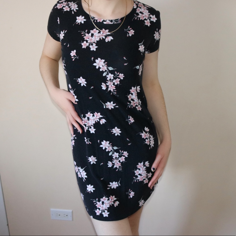 Flower T-Shirt Dress